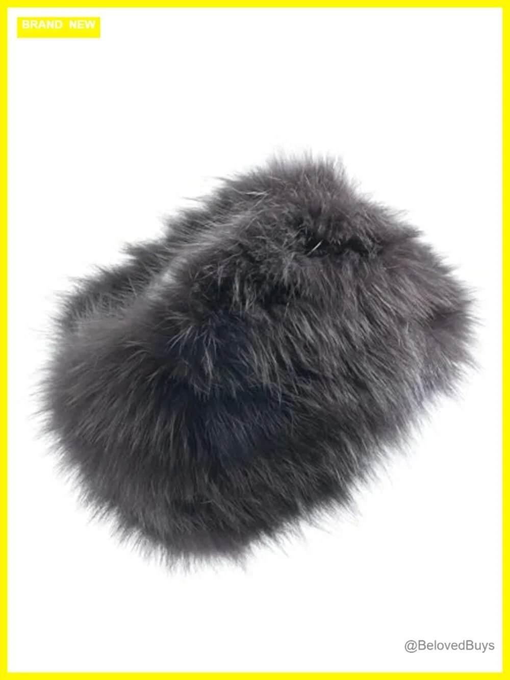 Fox Fur Infinity Scarf Neck Warmer, Luxury Winter Ear Muffs & Headband